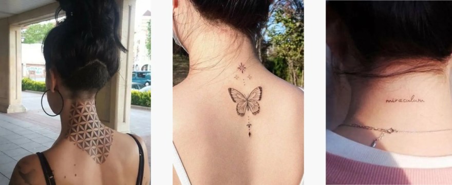 Tatuagem Fineline na Nuca: Ideias Minimalistas e Delicadas
