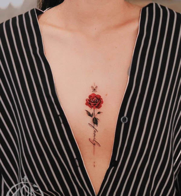 tatuagem no esterno