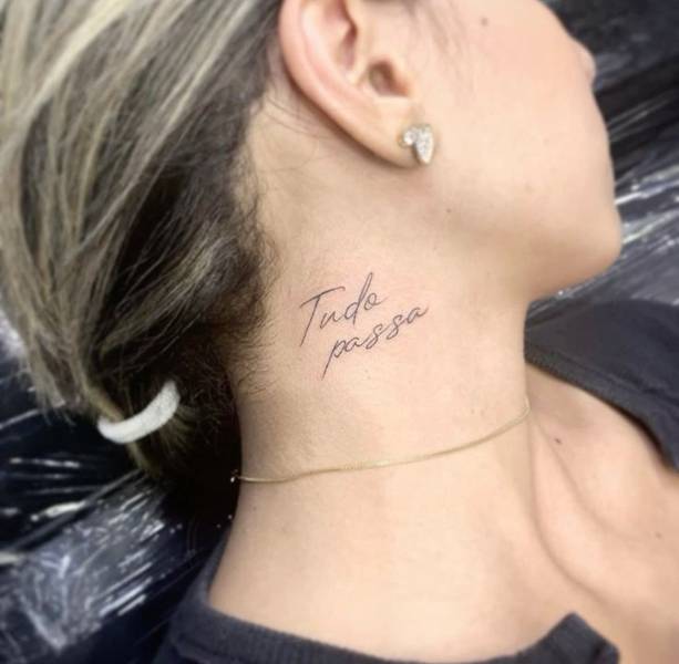 melhores frases curtas para tatuagem no pescoço feminino