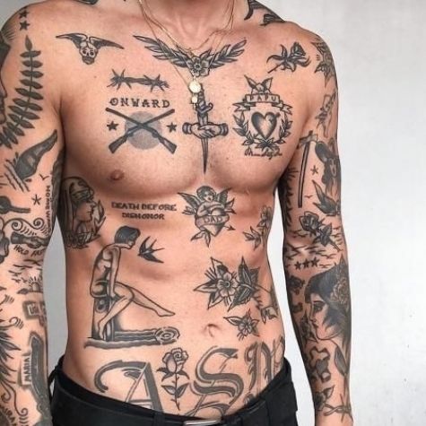 melhores ideias tatuagem peito masculino feminino