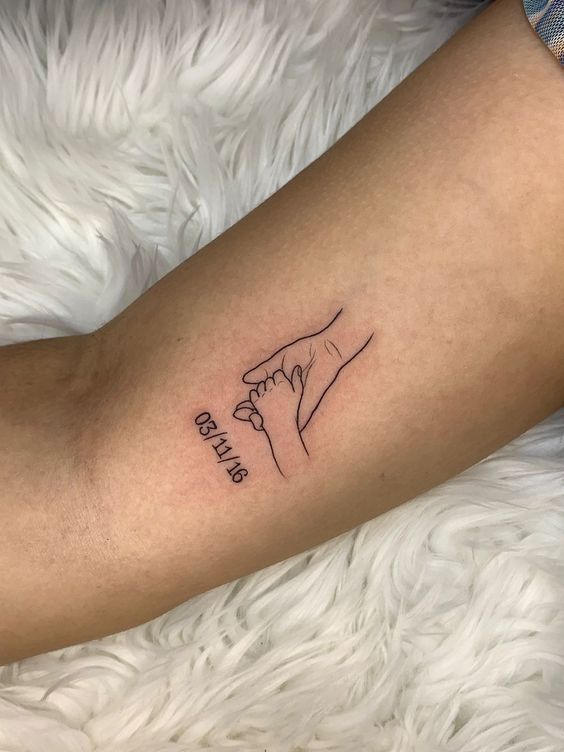 tatuagem pai e filho simples