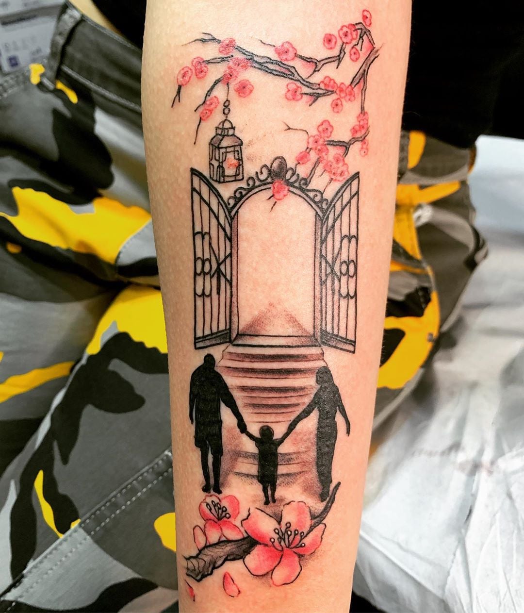 tatuagem pai e filho simples