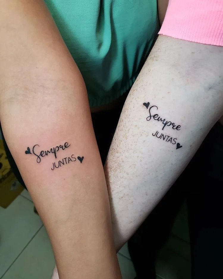 tatuagem de amizade para expressar amor