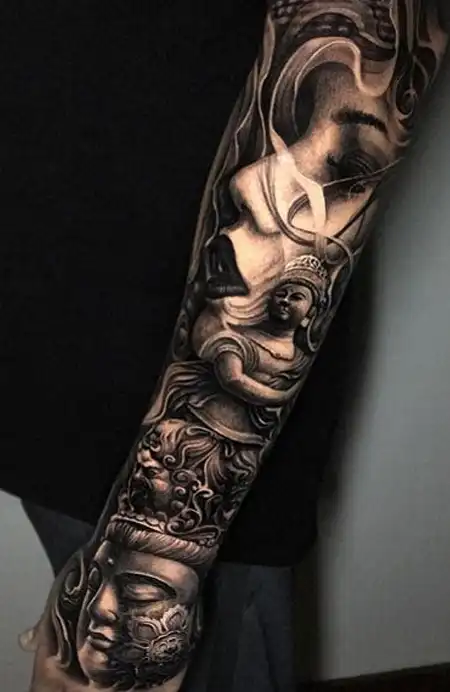 tatuagem masculina antebraço grande