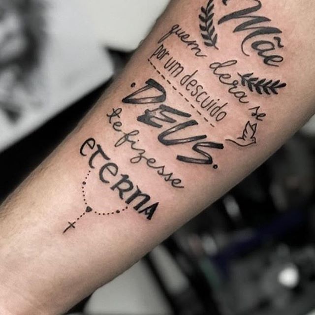 tatuagem masculina antebraço colorida