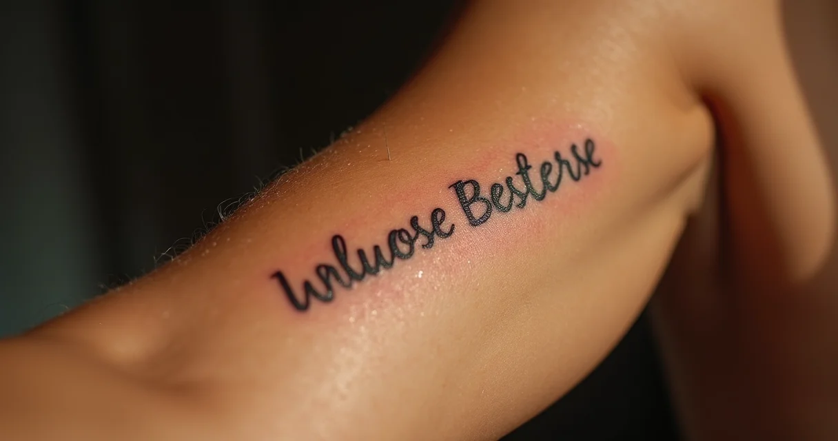 tatuagem de nome de filho vs. desenho