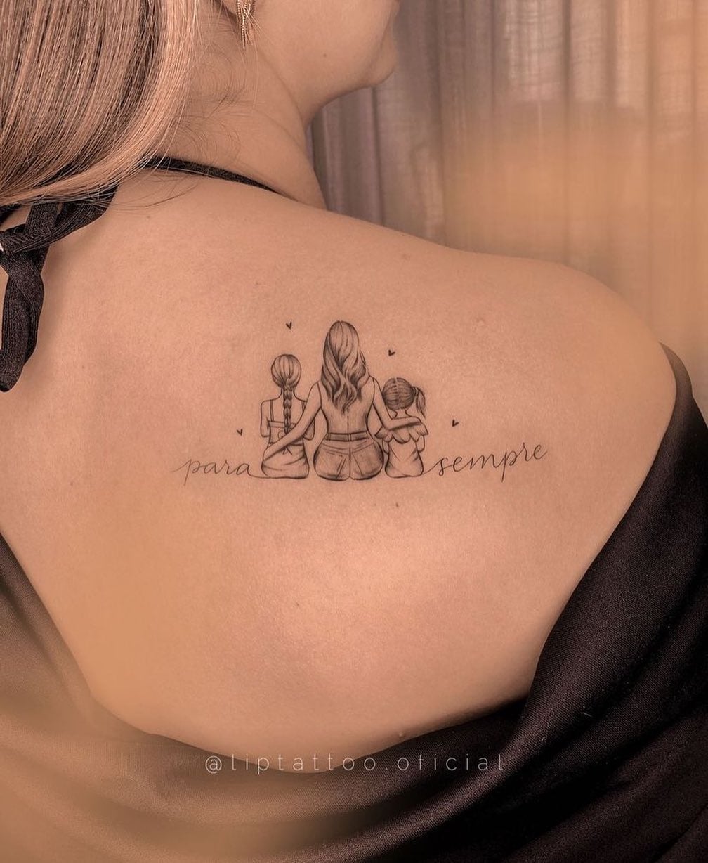 tatuagem para homenagear filhos com animais
