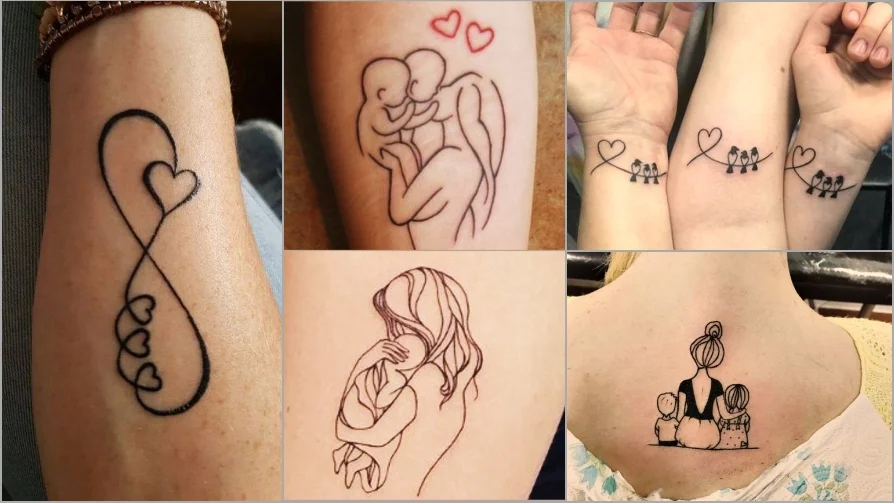 tatuagem para homenagear filhos com batimentos cardíacos
