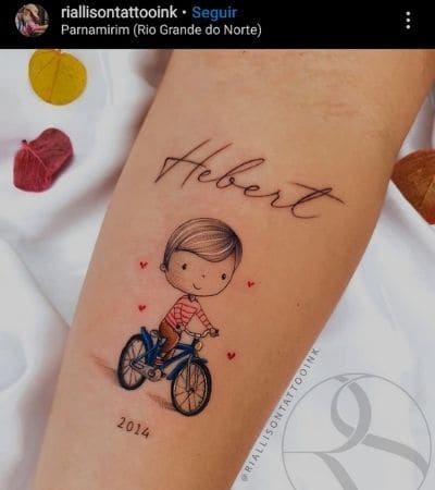 tatuagem para homenagear filhos com signos