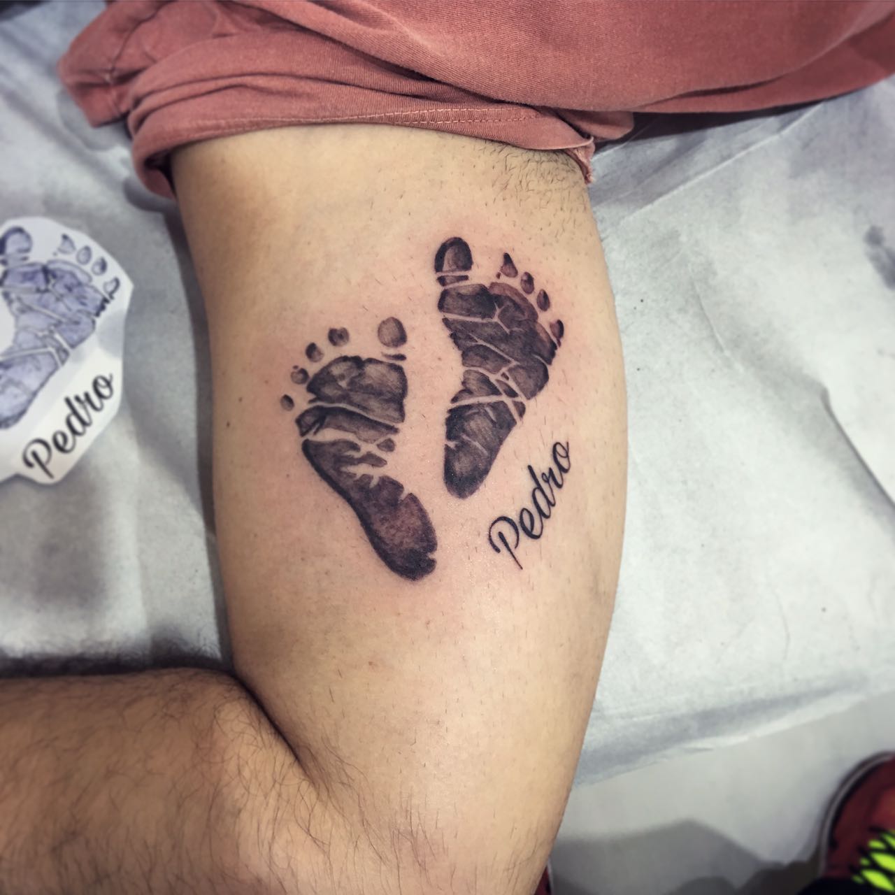 tatuagem para homenagear filhos realista
