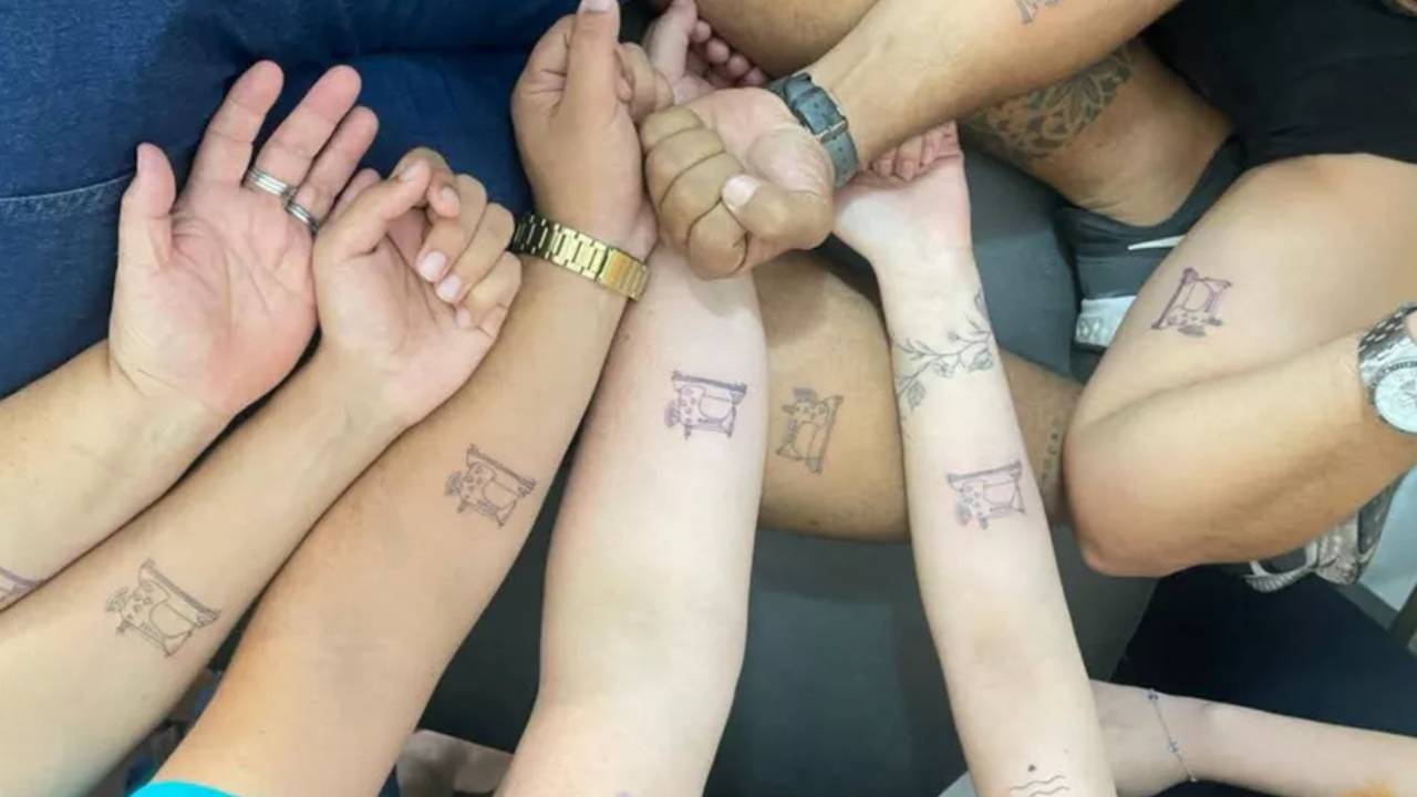 tatuagem para homenagear filhos no pulso
