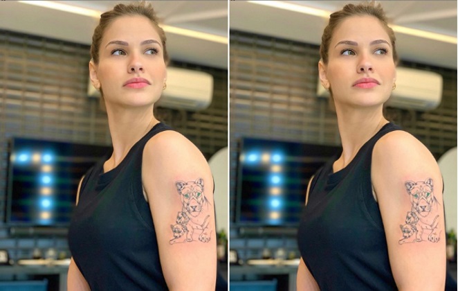 tatuagem para homenagear filhos na costela