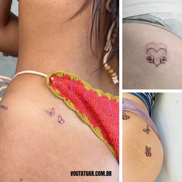 tatuagem pequena na bunda feminina