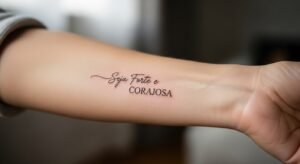 Símbolos para Combinar com a Tatuagem 'Seja Forte e Corajosa'