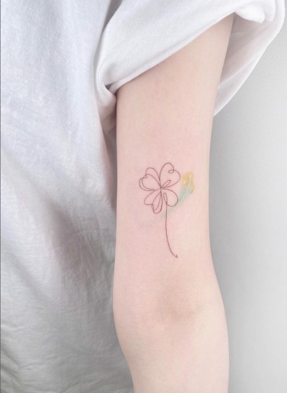 tatuagem trevo 4 folhas vs 3 folhas