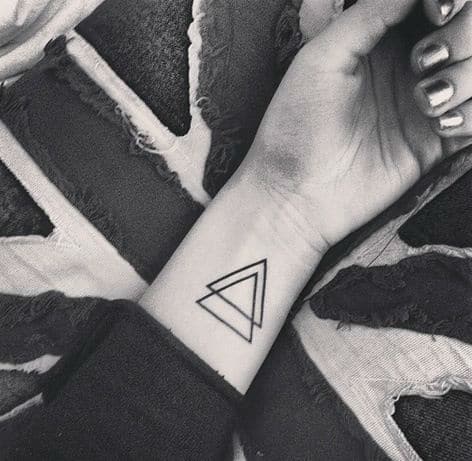 Tatuagem Triangulo Pulso