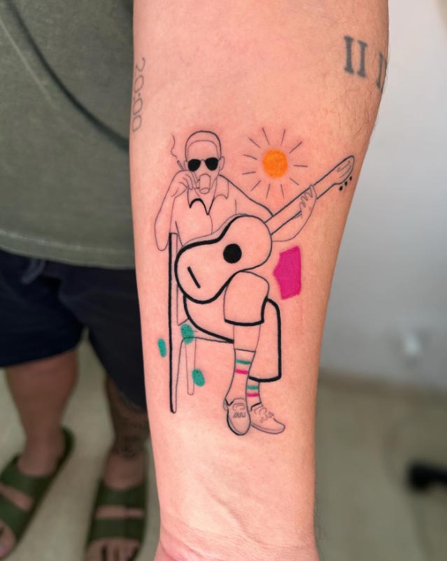 tatuagem nota musical
