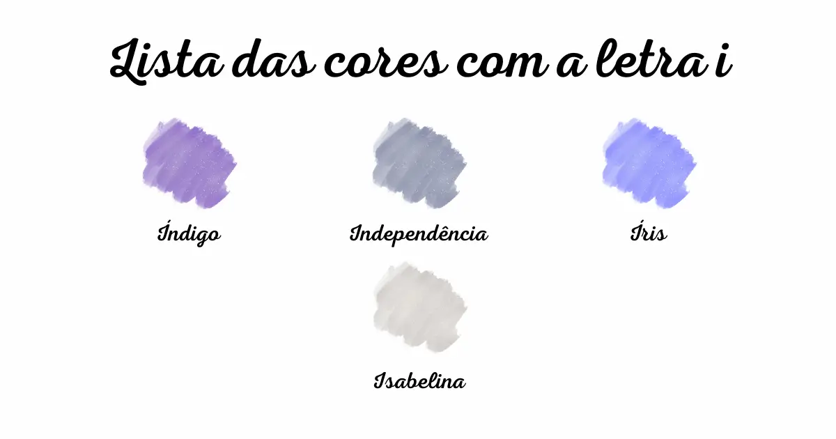 Cores com a letra I para jogos
