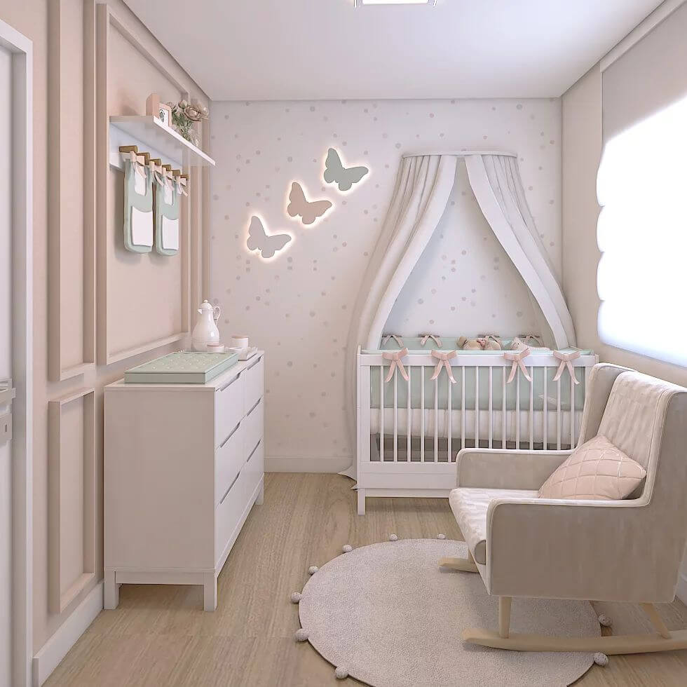 quarto bebê menina boho chic