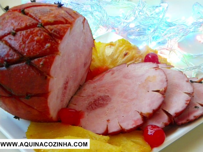 como fazer tender com abacaxi assado