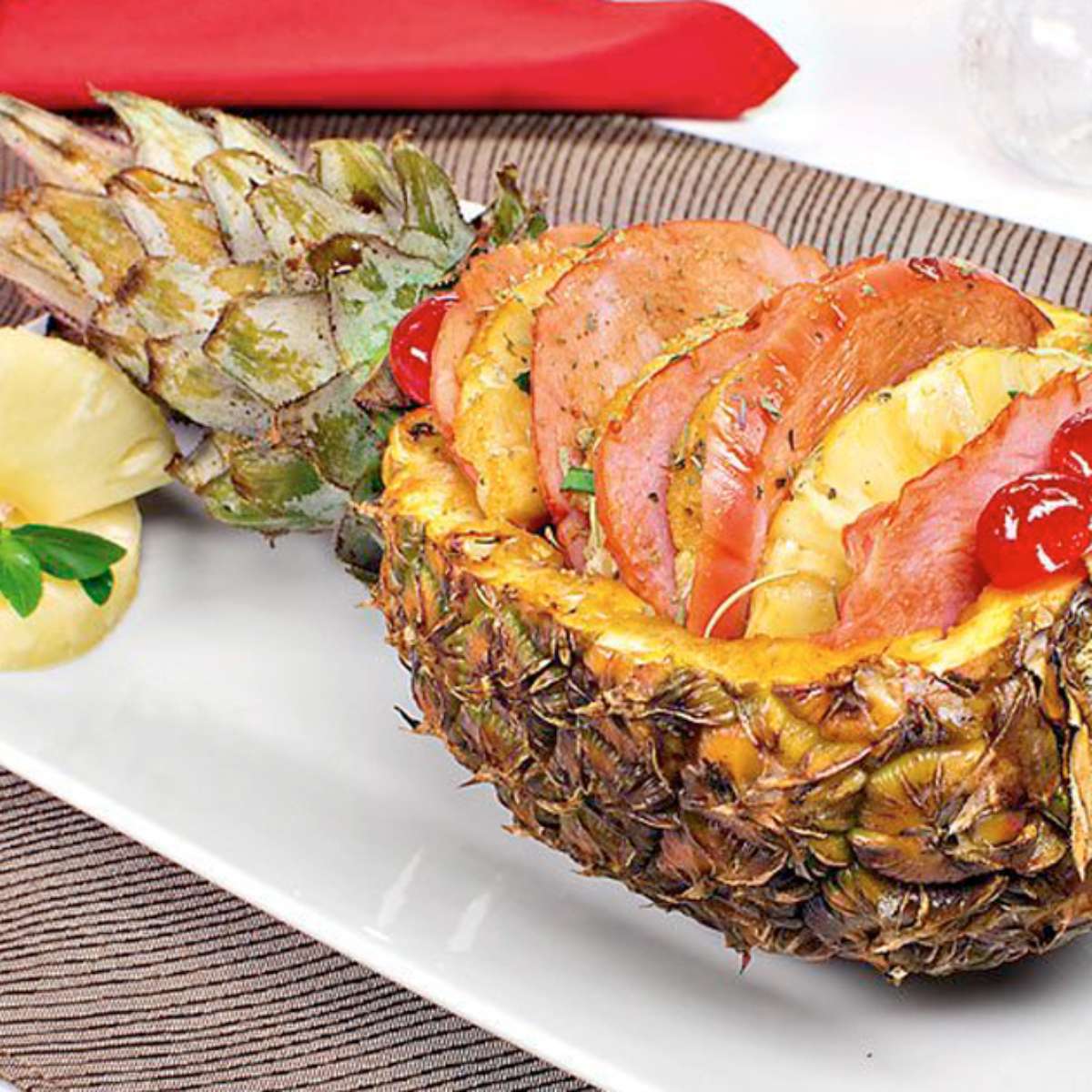 como fazer tender com abacaxi assado