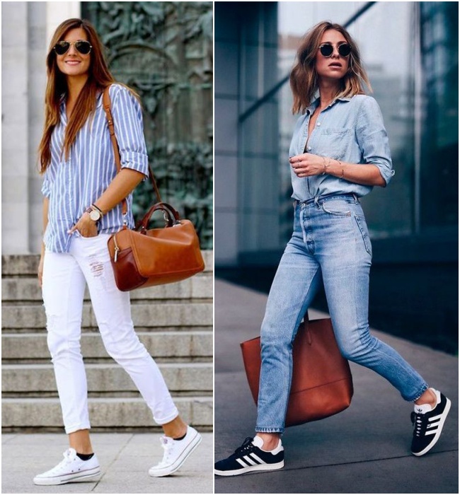 looks com tênis confortável para trabalhar em pé