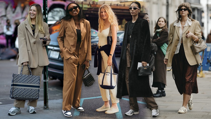 como usar tênis no trabalho em pé looks