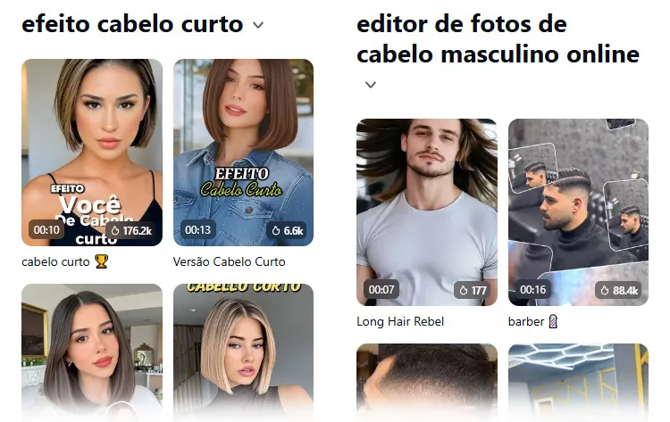 Teste De Corte De Cabelo Online