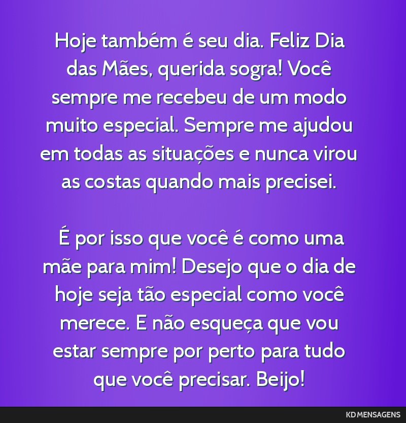 mensagem dia das mães para mãe que mora longe