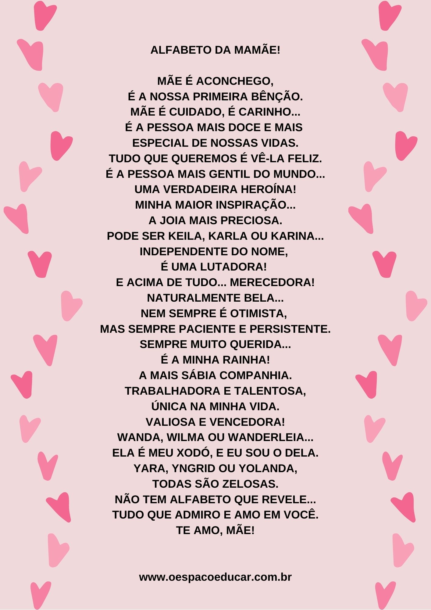 dia das mães frases vs poemas