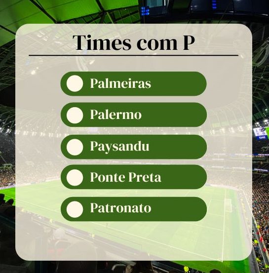 melhores times de futebol com a letra e