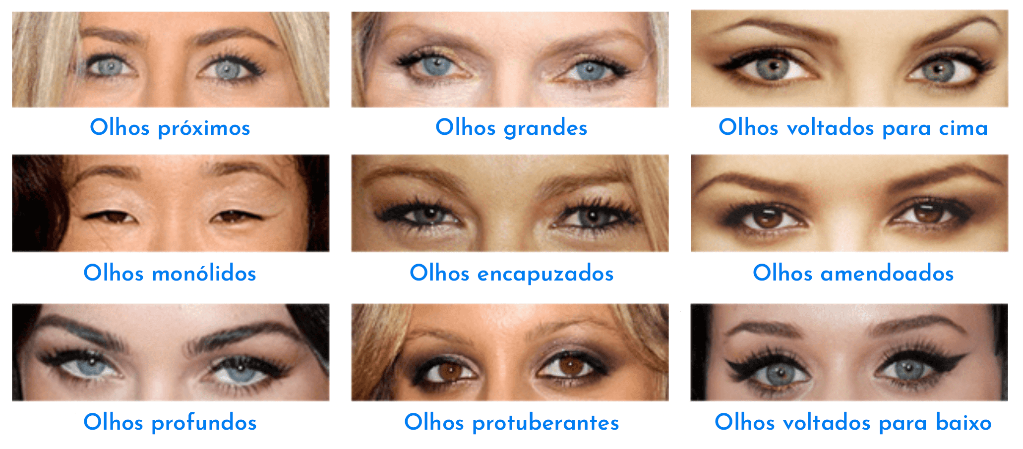 Tipos De Olhos Formato
