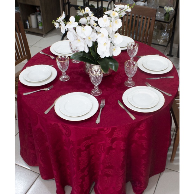 Toalha de mesa redonda 200 cm
