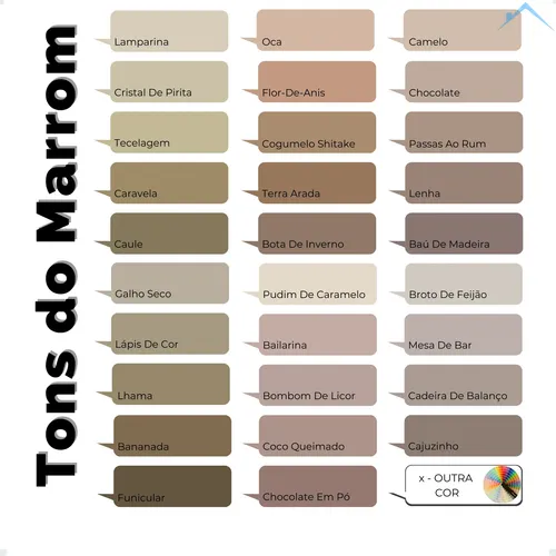 tons de marrom para sala