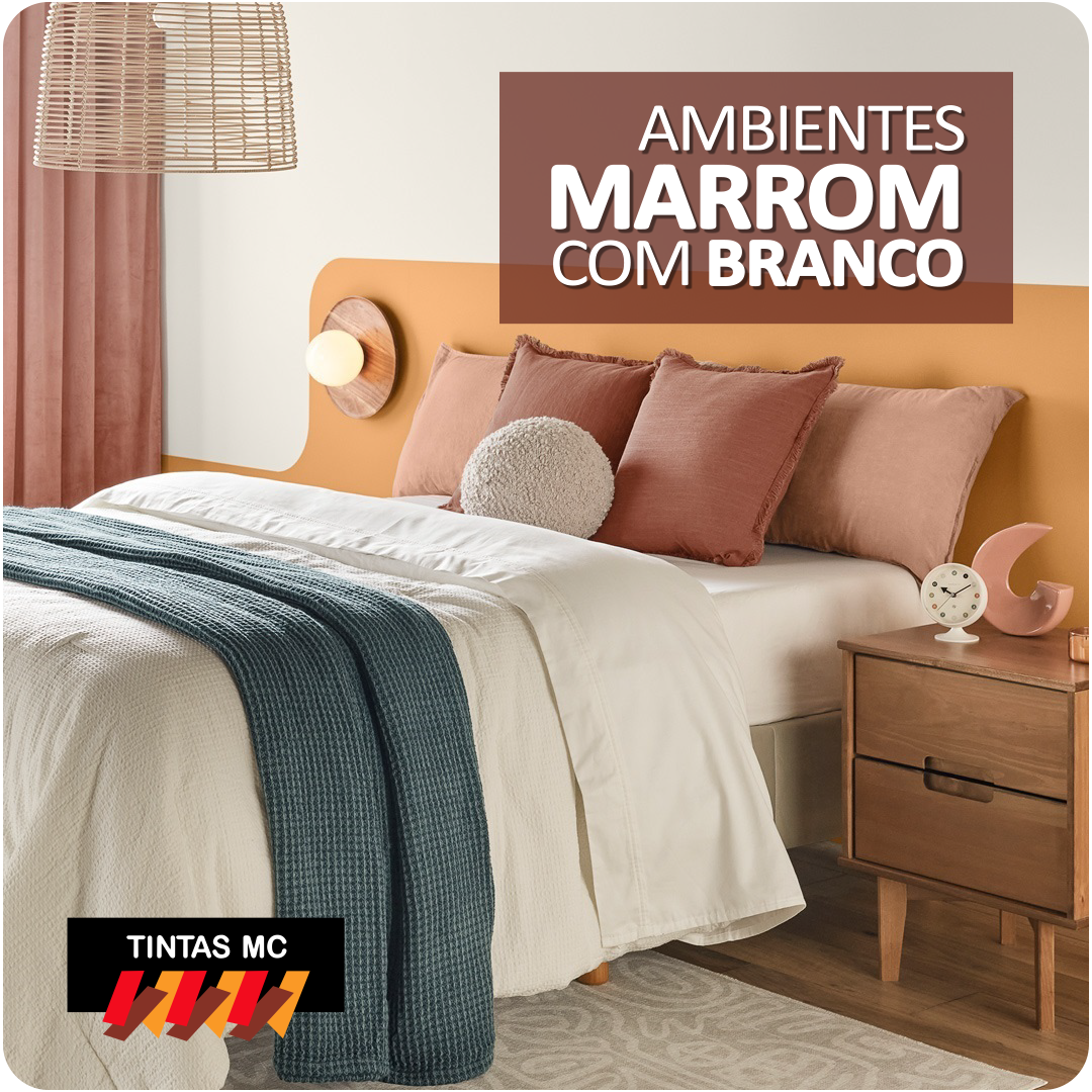 tons de marrom para sala