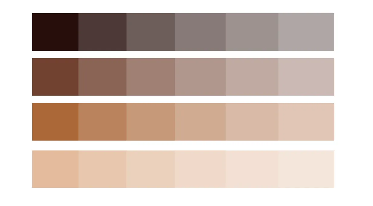 cores que combinam com marrom