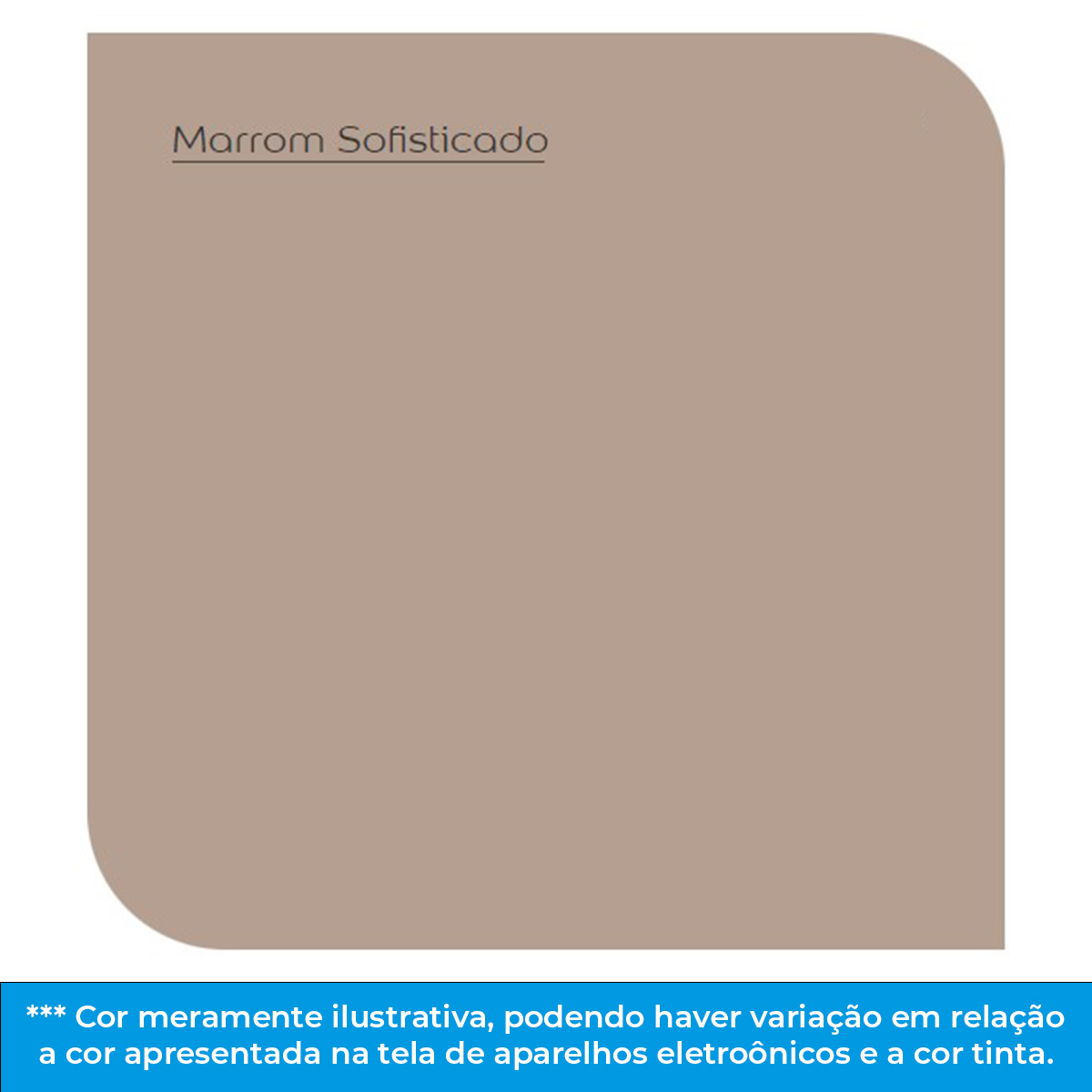 tinta marrom acetinado