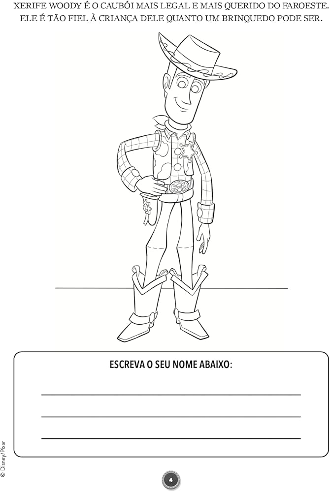 páginas de colorir toy story pdf