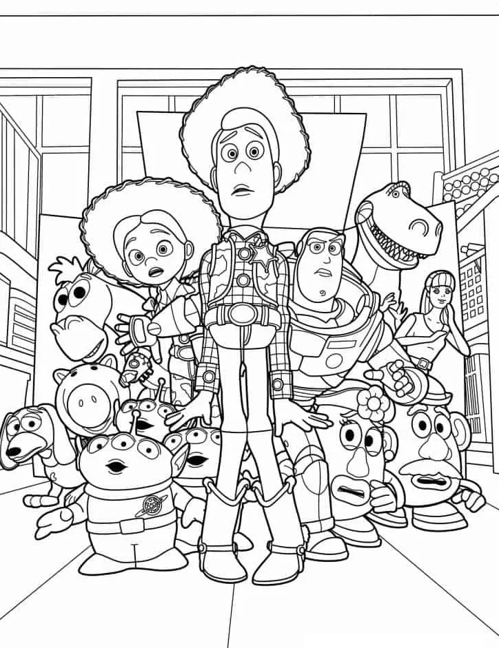 jessie para colorir