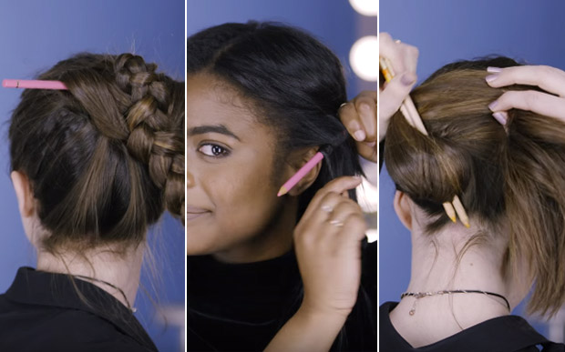 5 penteados criativos com objetos do dia a dia