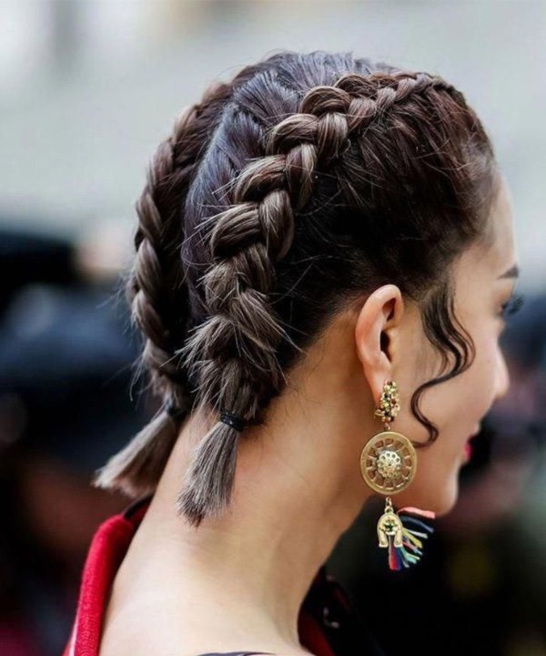 tutorial trança nagô lateral cabelo pixie