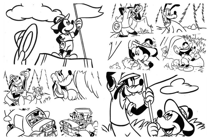 turma do mickey colorir