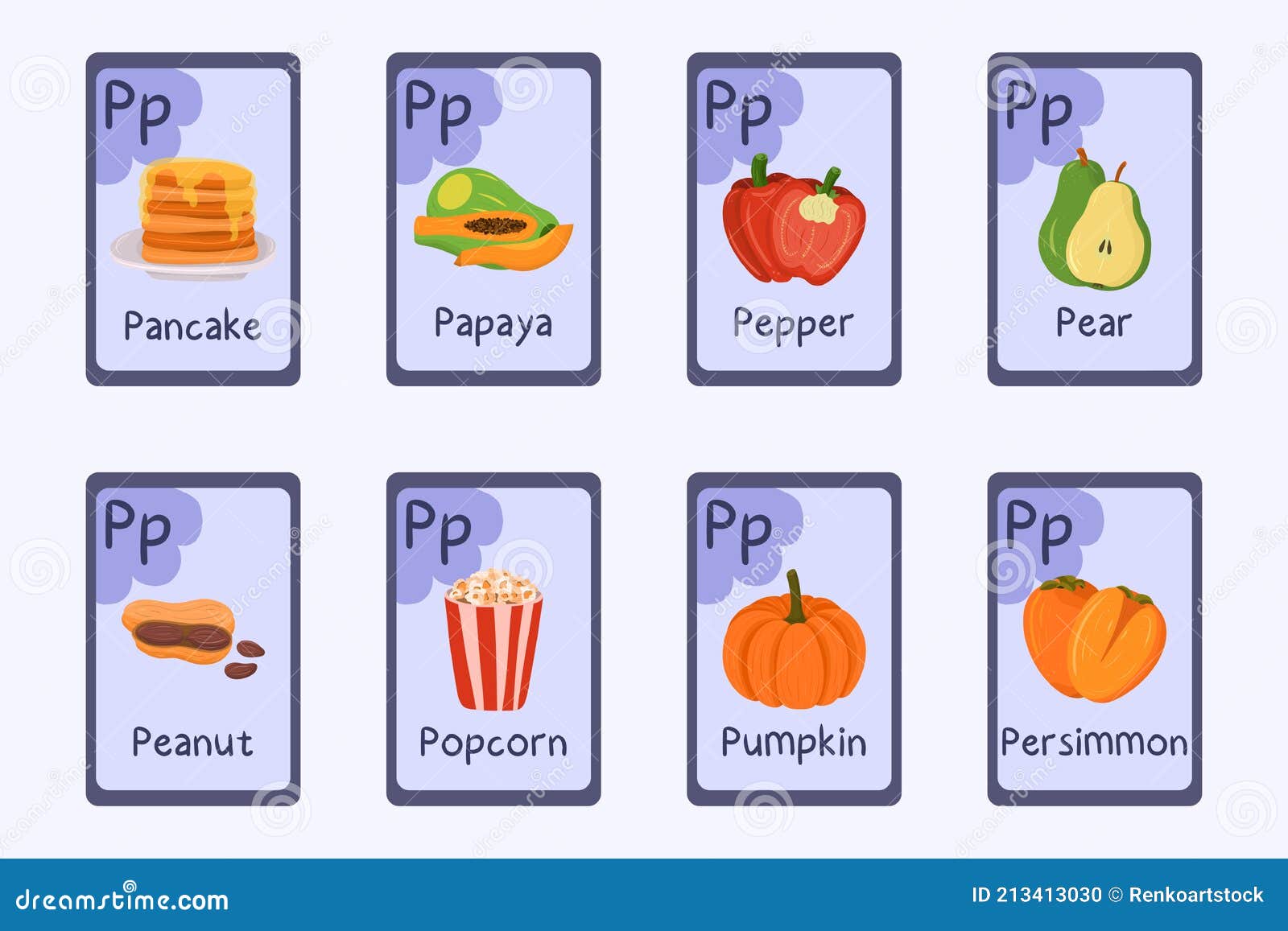 frutas com a letra p