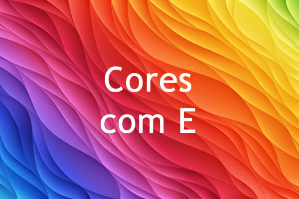 nomes de cores com e