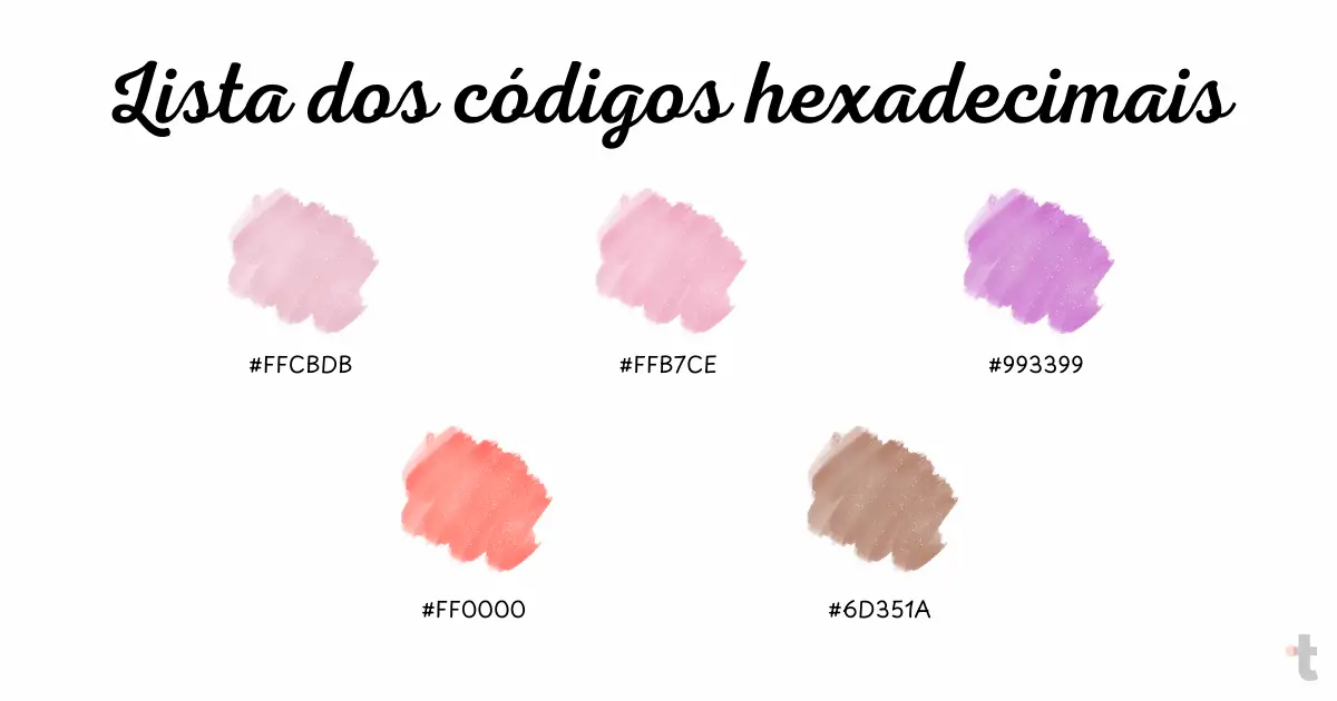 cores que começam com R