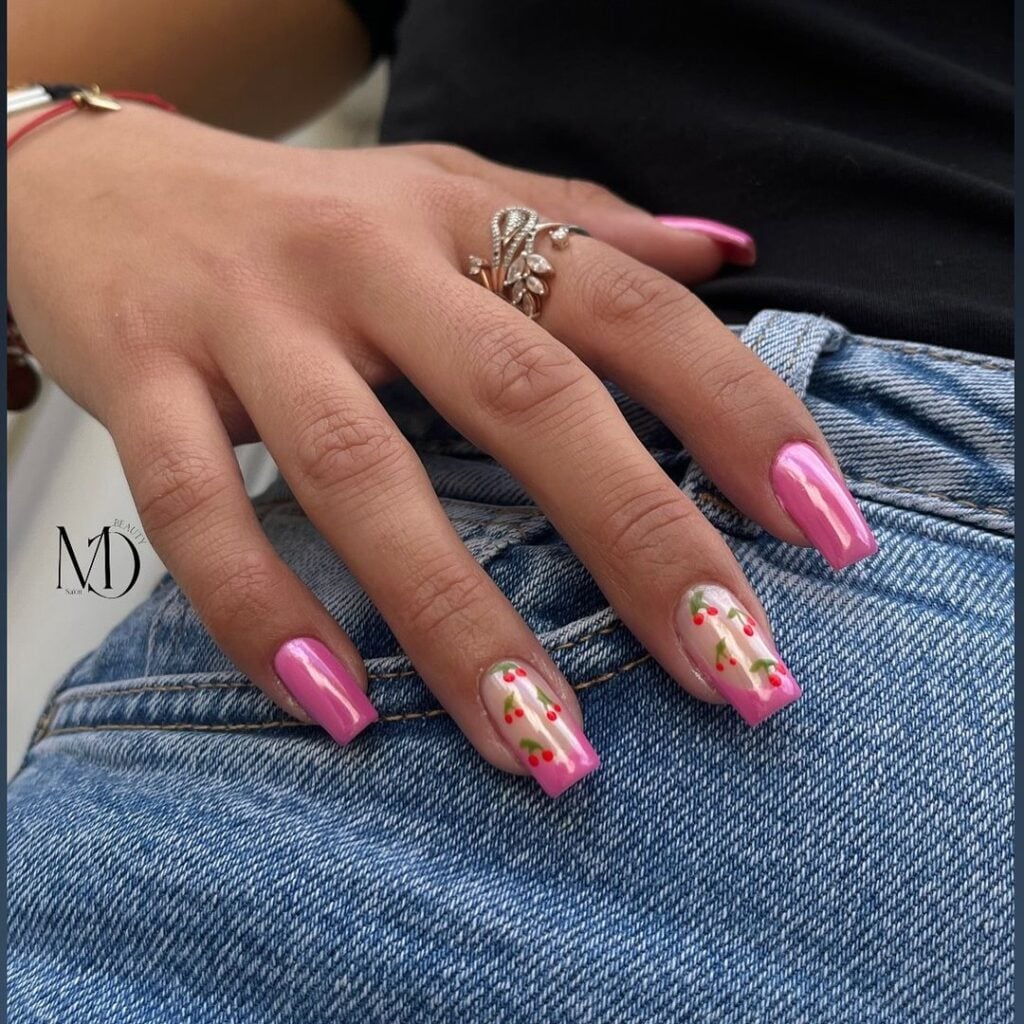 ideias de unhas bailarina rosa decoradas