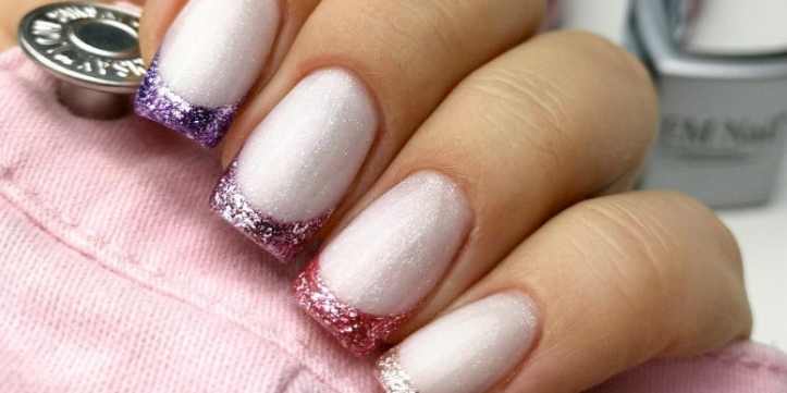 tutorial francesinha com glitter