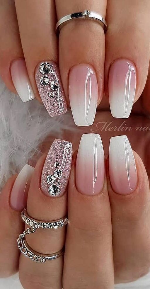 ideias de unhas de gel bailarina e stiletto