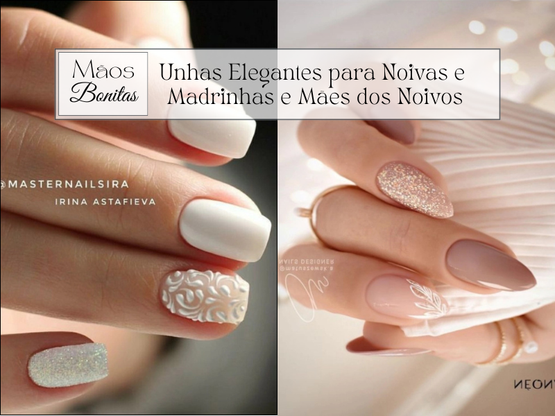 ideias de unhas de noiva para casamento na praia