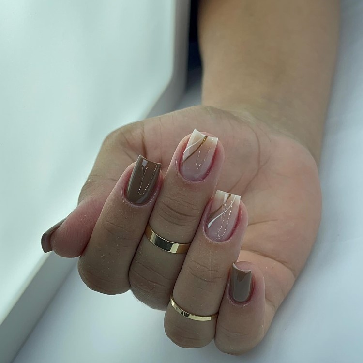 unhas decoradas milk nails